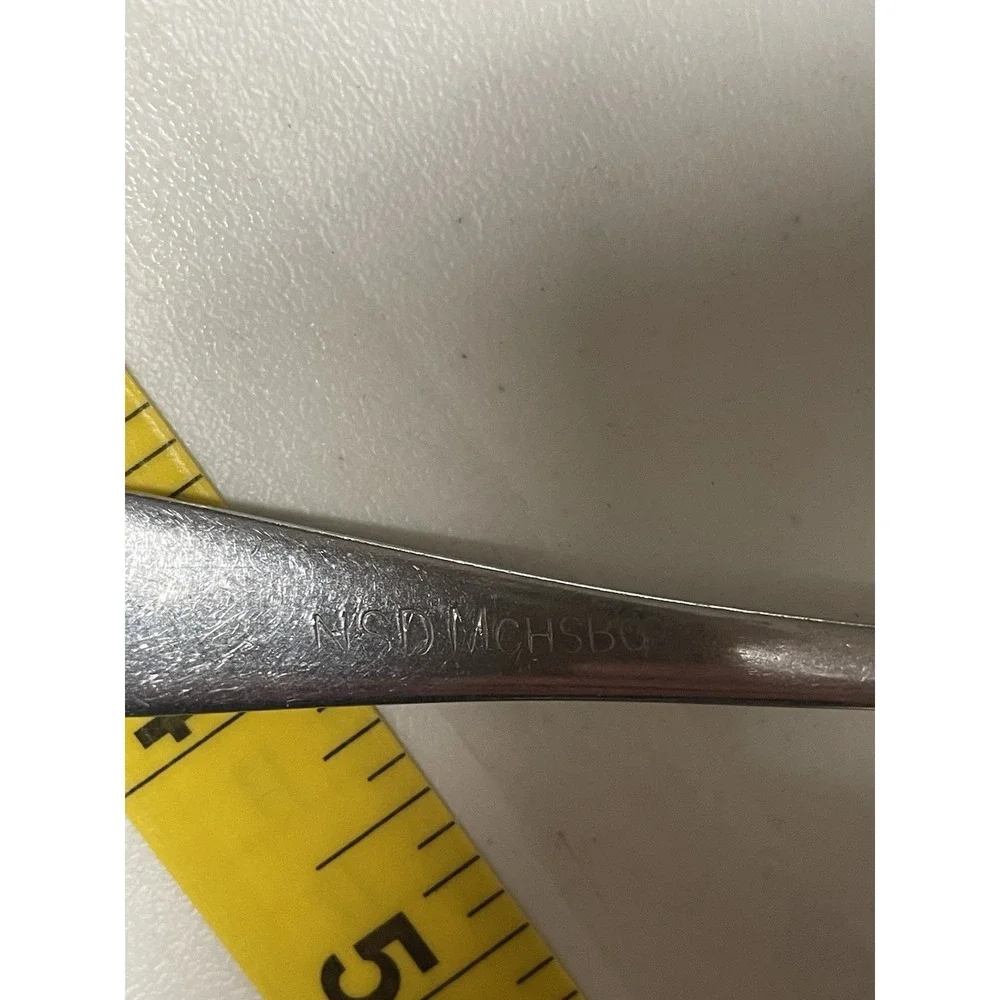NSD mchsb Engraved Stamped Spoon SILCO Stainless‎ Vintage